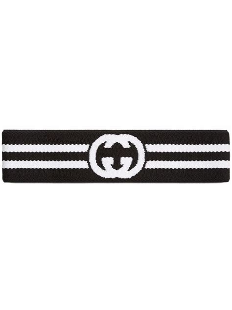 gucci headband black and white|farfetch Gucci headbands.